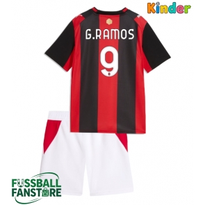 AC Milan Goncalo Ramos #9 Replik Heimtrikot Kinder 2026-27 Kurzarm (+ Kurze Hosen)